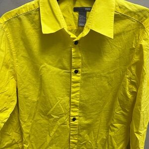 H&M Bright Yellow Button-Up Shirt